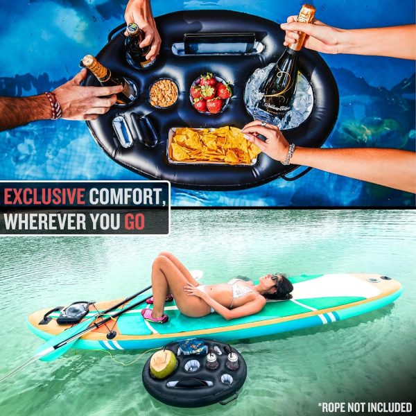 Premium Floating Drink Holder for Pool, Hot Tub Accessories for Adults - Holds Up to 50 LBS - Fun Swimming Pool Accessories for Adults, Cool and Unique Drink Floaties - Image 6