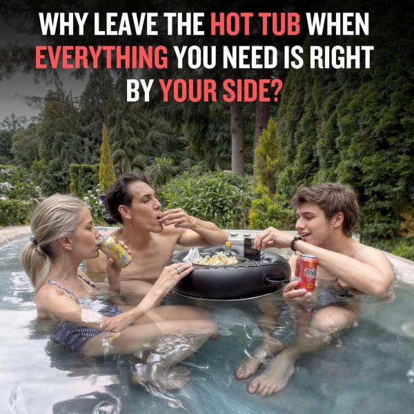 Premium Floating Drink Holder for Pool, Hot Tub Accessories for Adults - Holds Up to 50 LBS - Fun Swimming Pool Accessories for Adults, Cool and Unique Drink Floaties - Image 8