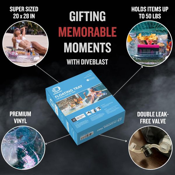 Premium Floating Drink Holder for Pool, Hot Tub Accessories for Adults - Holds Up to 50 LBS - Fun Swimming Pool Accessories for Adults, Cool and Unique Drink Floaties - Image 14