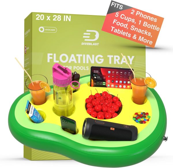 Premium Floating Drink Holder for Pool, Hot Tub Accessories for Adults - Holds Up to 50 LBS - Fun Swimming Pool Accessories for Adults, Cool and Unique Drink Floaties - Image 18
