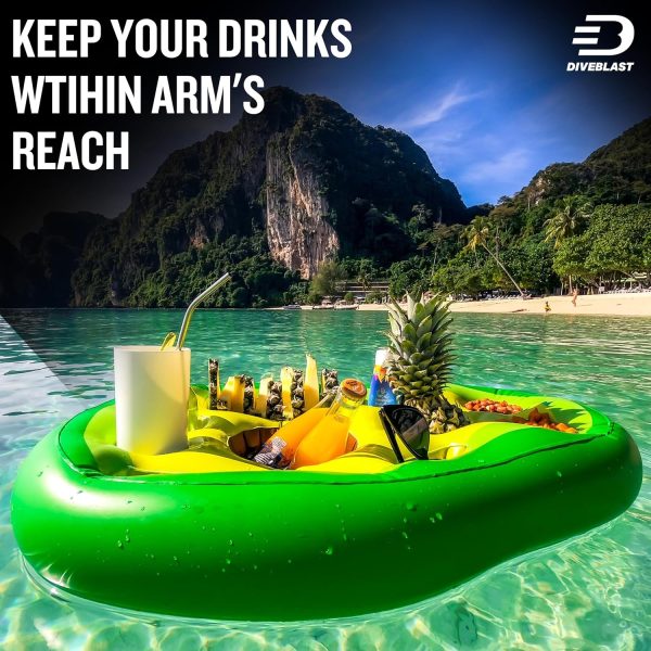 Premium Floating Drink Holder for Pool, Hot Tub Accessories for Adults - Holds Up to 50 LBS - Fun Swimming Pool Accessories for Adults, Cool and Unique Drink Floaties - Image 21