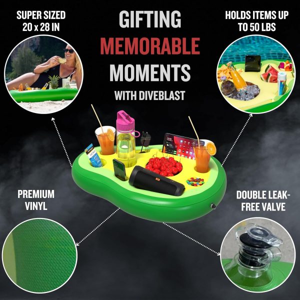 Premium Floating Drink Holder for Pool, Hot Tub Accessories for Adults - Holds Up to 50 LBS - Fun Swimming Pool Accessories for Adults, Cool and Unique Drink Floaties - Image 22