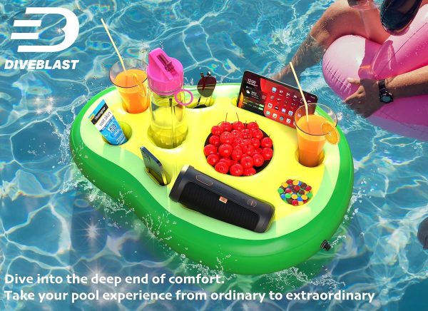 Premium Floating Drink Holder for Pool, Hot Tub Accessories for Adults - Holds Up to 50 LBS - Fun Swimming Pool Accessories for Adults, Cool and Unique Drink Floaties - Image 24