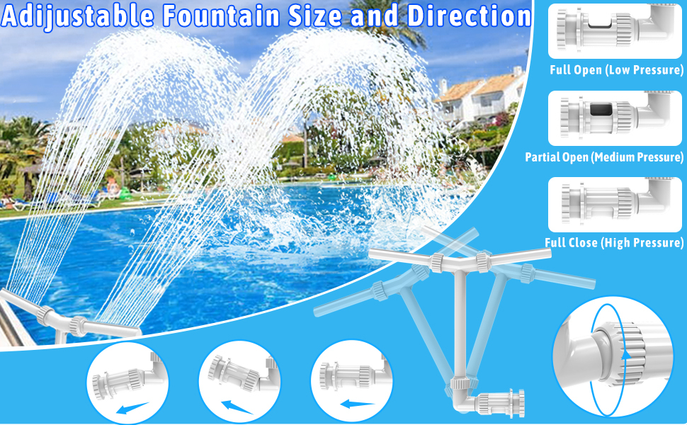 Dual Spray Swimming Pool Accessories for Above Ground2