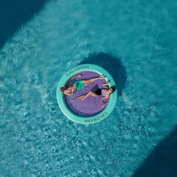 Round Floating Ring Inflatable Water Hammock Heavy Duty River Floats Lake Raft for Adults Tanning Pool Lounger Float Island Platform Pad Mat for Party - Image 3