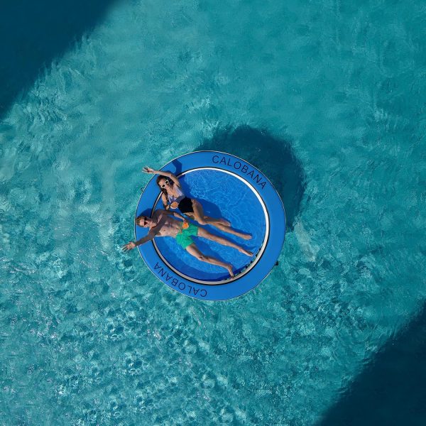 Round Floating Ring Inflatable Water Hammock Heavy Duty River Floats Lake Raft for Adults Tanning Pool Lounger Float Island Platform Pad Mat for Party - Image 15