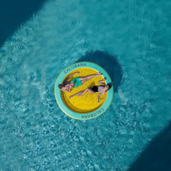 Round Floating Ring Inflatable Water Hammock Heavy Duty River Floats Lake Raft for Adults Tanning Pool Lounger Float Island Platform Pad Mat for Party - Image 47