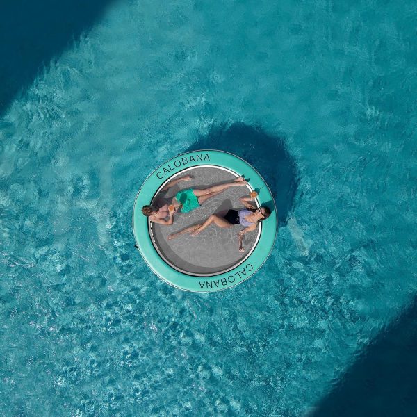 Round Floating Ring Inflatable Water Hammock Heavy Duty River Floats Lake Raft for Adults Tanning Pool Lounger Float Island Platform Pad Mat for Party - Image 54