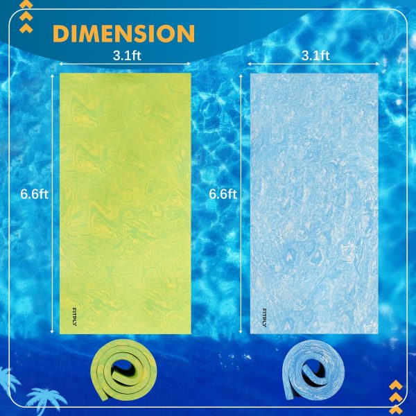 6.6' Floating Mats for The Water, Tear-Resistant Foam Water Mat for Multi-User Fun, Perfect for Pool Parties and Lake Adventures, A Must-Have Floating Pool Mat for Summer Recreation - Image 3