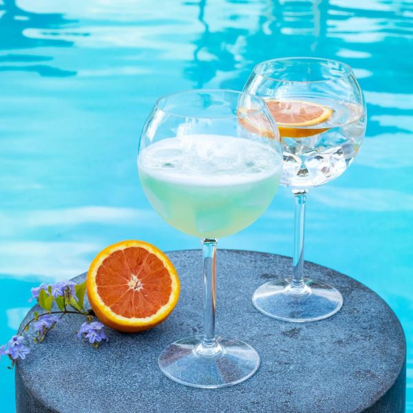 Floating Wine Glasses for Pool - Shatterproof Poolside Stemmed Wine Glasses (18 Oz, Set of 2) - Outdoor Tritan Plastic - Image 5