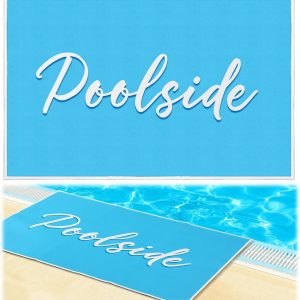24" x 36" Poolside Mat for Edge of Pool Non Slip Pool Mat for Floor Deck Entrance Rug Outdoor Waterproof Poolside Must Have Accessories for Summer Outdoor Indoor Beach Lakehouse Swimming